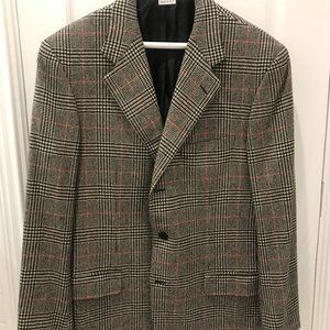Pure Cashmere Plaid Blazer by Brioni